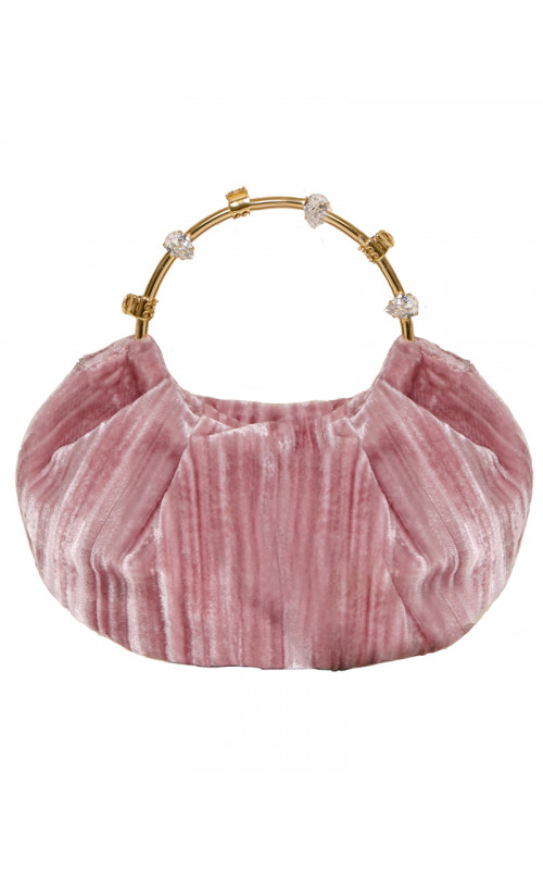 Pink Velvet Pouch