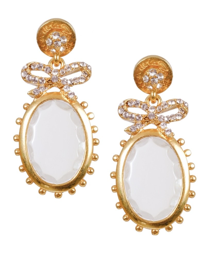 Pave Bow Earrings