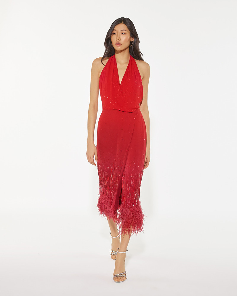 Oscar de la Renta - Carmine Halter Dress