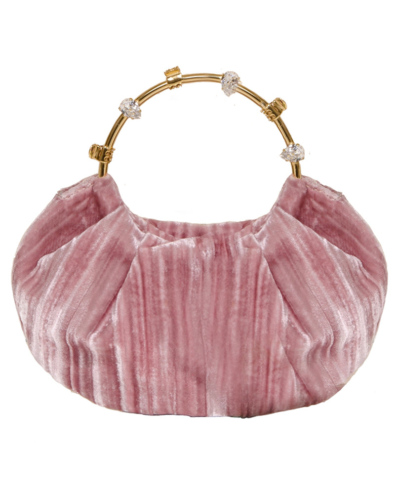 Pink Velvet Pouch