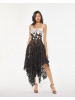 Nova Oscar de la renta Black and White Lace Dress 