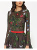 Nova Oscar de la Renta - Floral Embroidered Long Sleeve Dress
